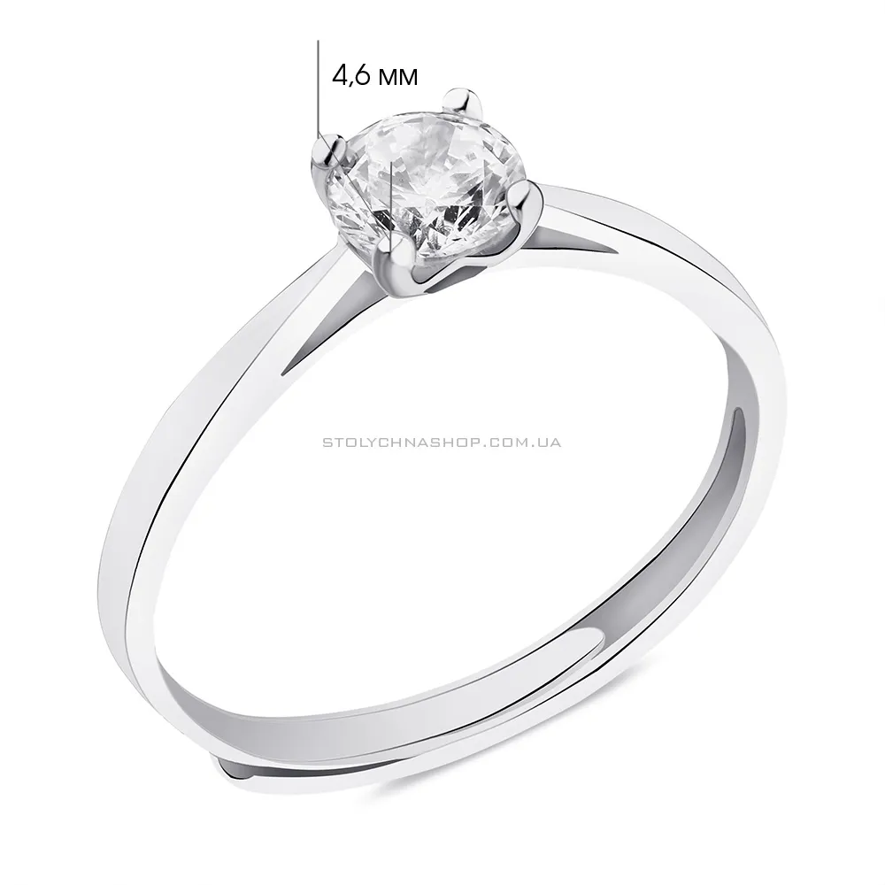 Безразмерное кольцо из серебра  (арт. 7501/6146) - 2 - цена
