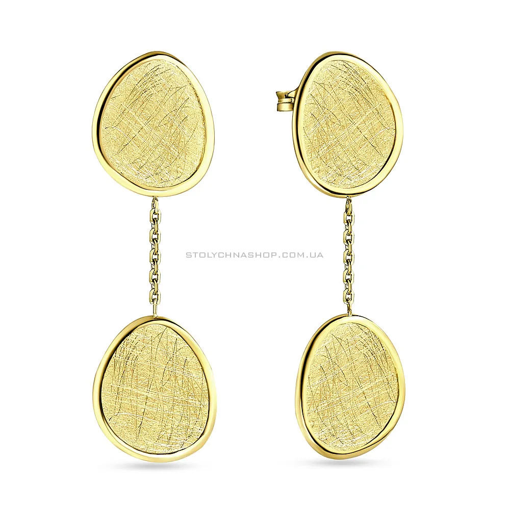 Золоті сережки-пусети Diva (арт. 107596ж) - цена