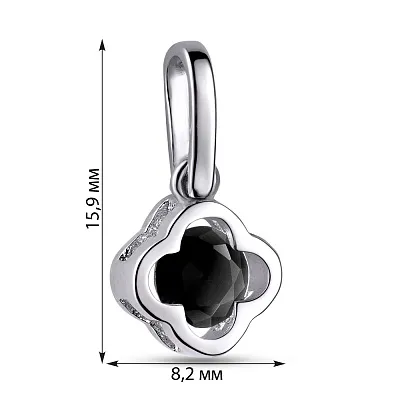 Срібний підвіс з фіанітом  (арт. 7503/2157ч)