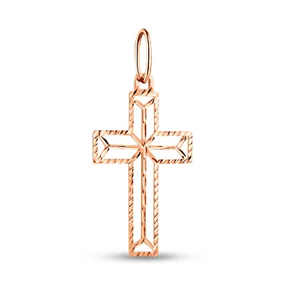 Золотой крестик с алмазной гранью (арт. 440871/25а)