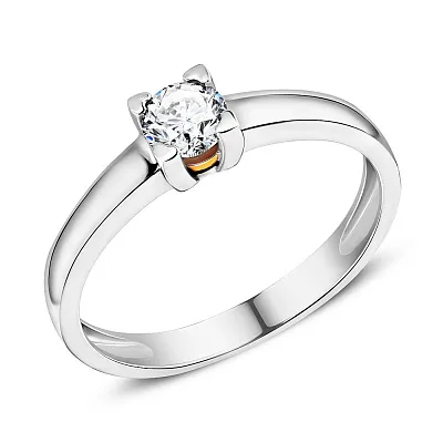 Золотое помолвочное кольцо с бриллиантом (арт. К011053040бк)