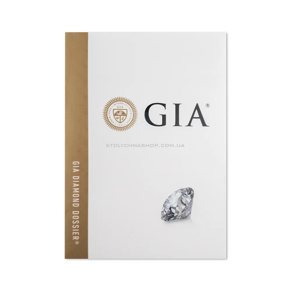 Каблучка з білого золота з діамантом (арт. К01149005036б) - 2 - цена