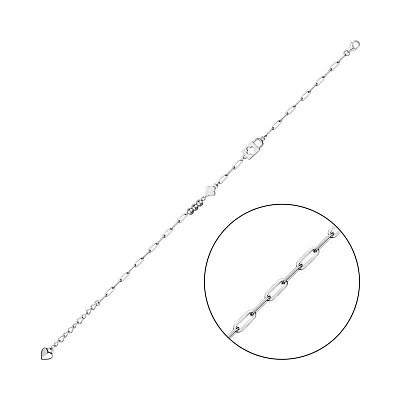 Срібний браслет без каміння (арт. 7509/3141)