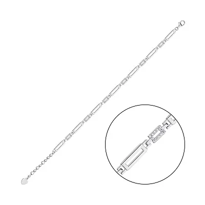 Срібний браслет з фіанітами (арт. 7509/3577)