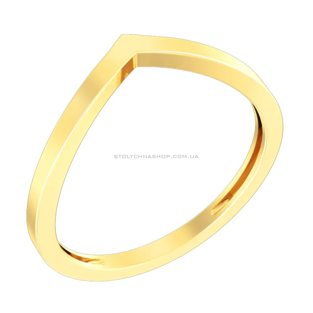 Золотое кольцо без камней (арт. 140762ж) - цена