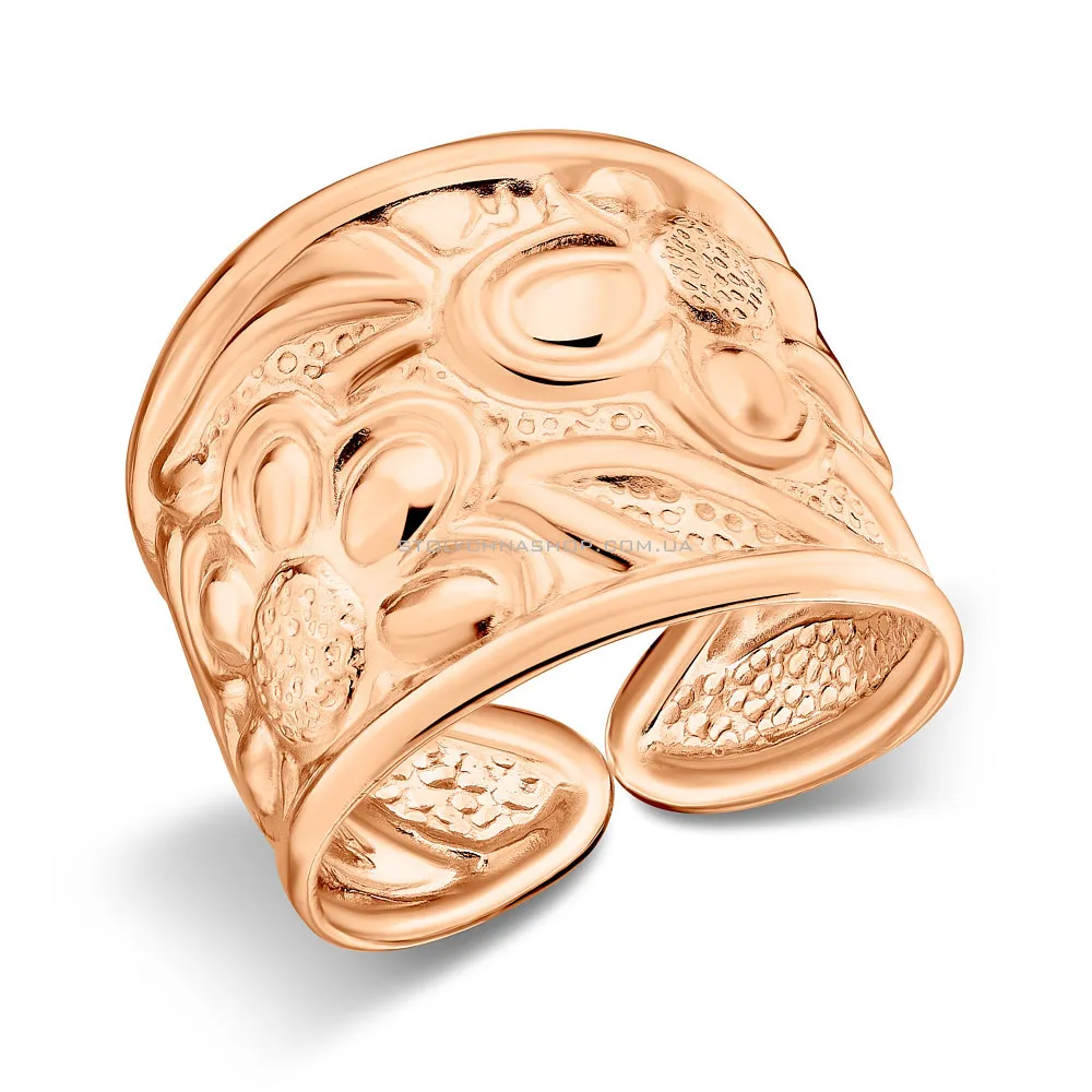 Массивное кольцо из красного золота (арт. 156286) - цена