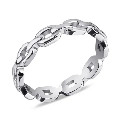 Кольцо из серебра "Цепь" без вставок Trendy Style  (арт. 7501/5509)