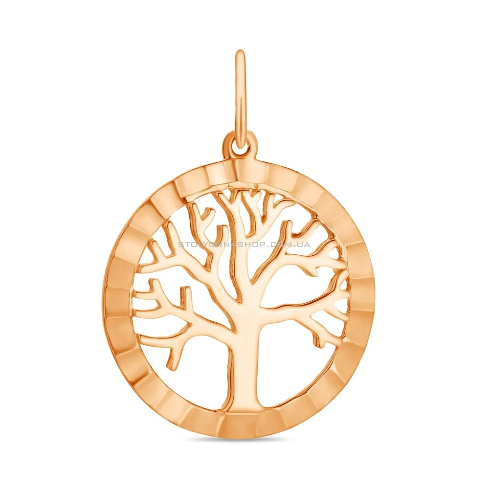 Підвіска «Дерево життя» з червоного золота (арт. 424237)