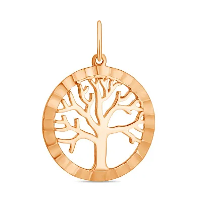 Подвеска «Дерево жизни» из красного золота (арт. 424237)