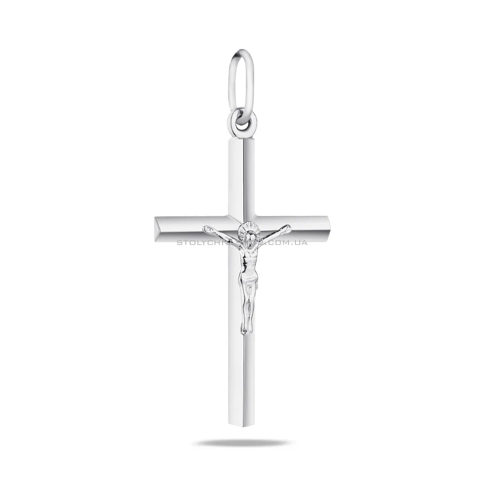 Срібний хрестик з розп'яттям (арт. 7504/2-0072.0.2) - цена