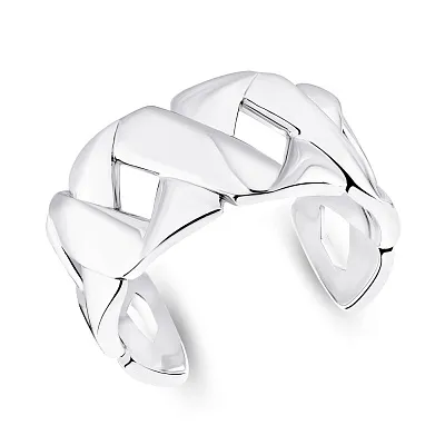Широкое незамкнутое кольцо Trendy Style из серебра  (арт. 7501/5570)