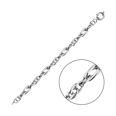 Цепочный браслет из серебра на руку  (арт. 7509/3217)