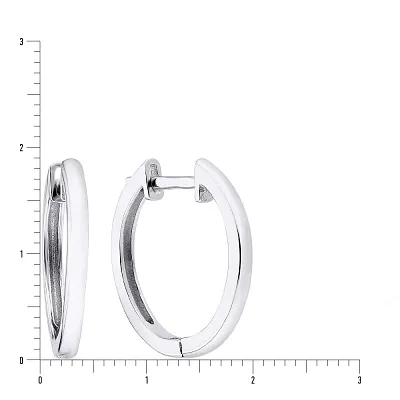 Срібні сережки кільця (арт. 7502/3661)