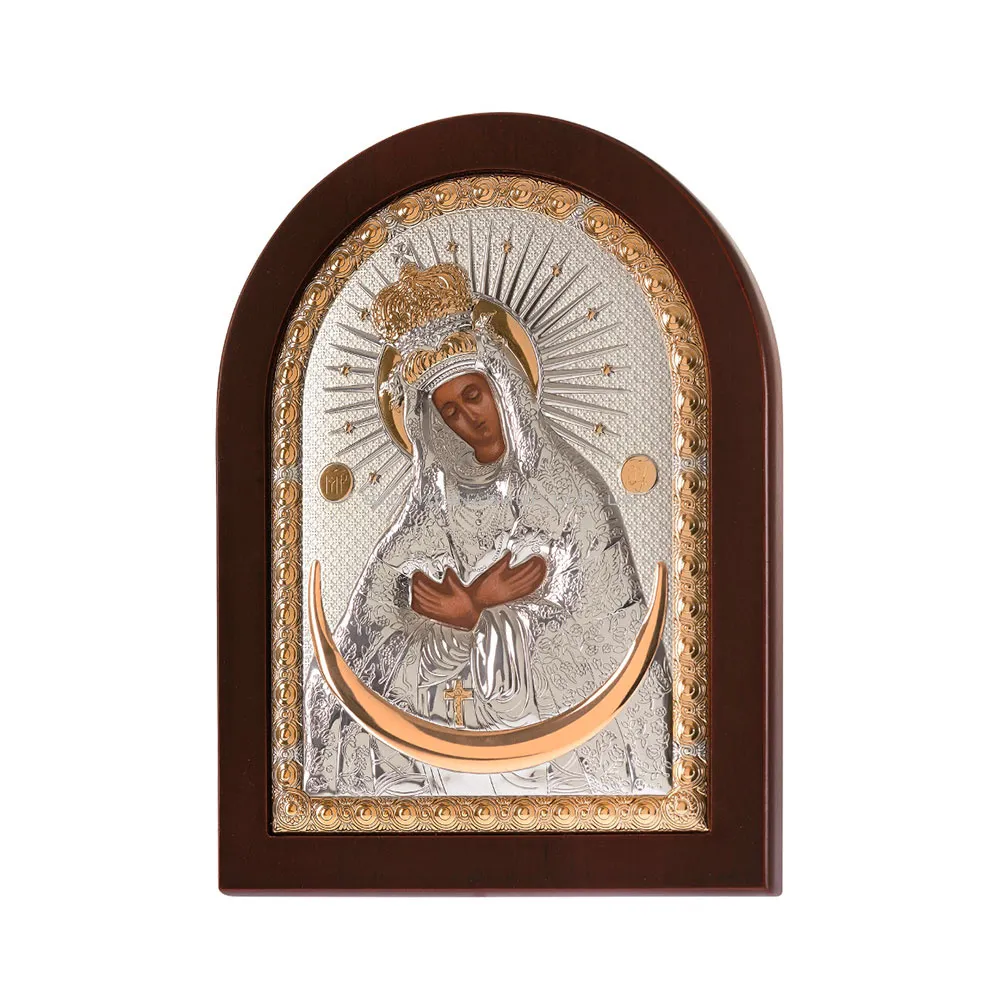 Ікона Пресвята Богородиця «Остробрамська» (95х75 мм) (арт. MA/E1116EX) - цена