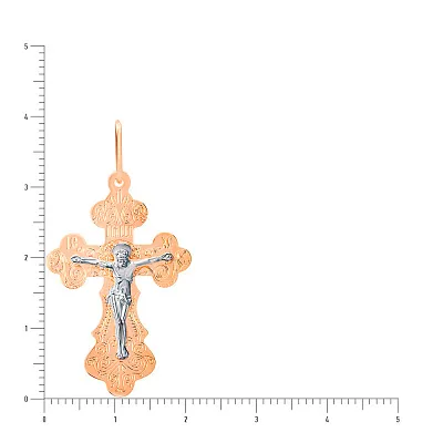 Православный золотой крестик с распятием  (арт. 511501р)