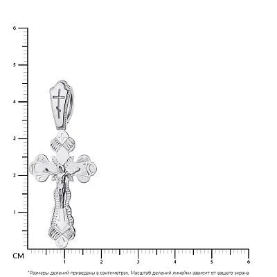 Крестик из серебра с распятием (арт. 7504/311133-АР ис.хс)