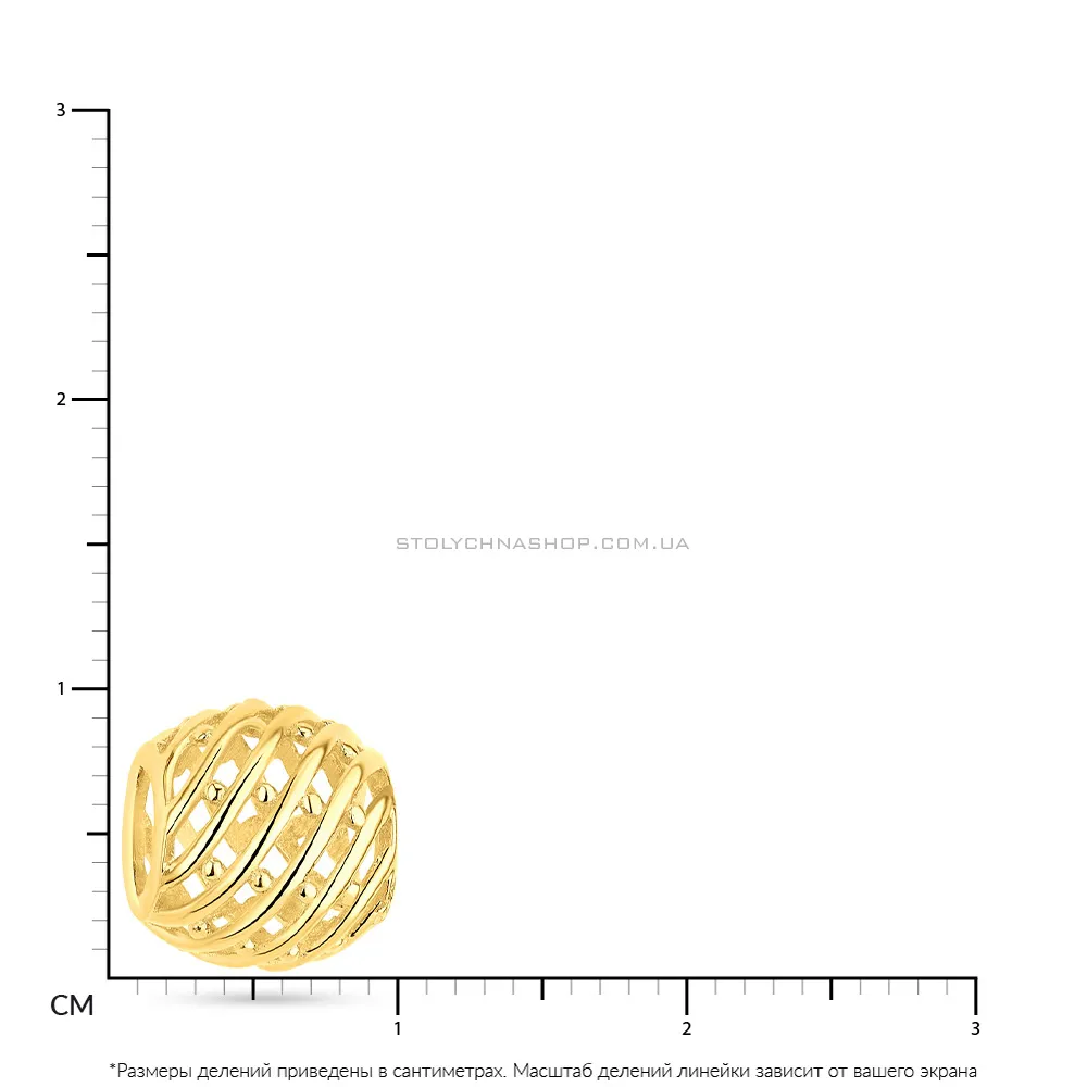 Шарм з жовтого золота  (арт. 424625ж)