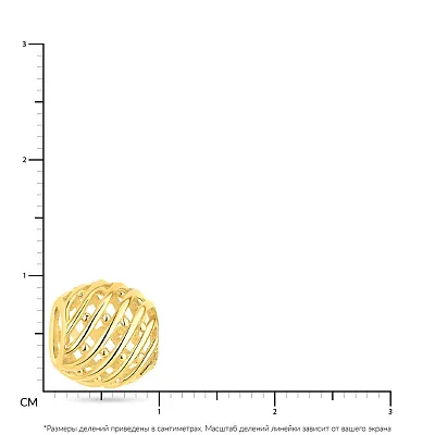 Шарм из желтого золота  (арт. 424625ж)