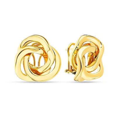 Золотые сережки Francelli в желтом цвете металла (арт. 107788ж)
