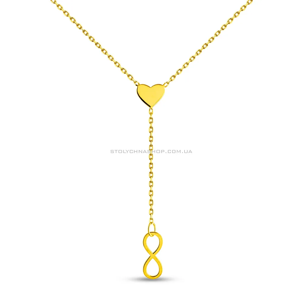 Колье-галстук из желтого золота (арт. 352487ж) - цена