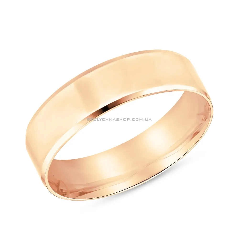 Обручальное кольцо Комфорт «Американка» из красного золота (арт. 239194) - цена