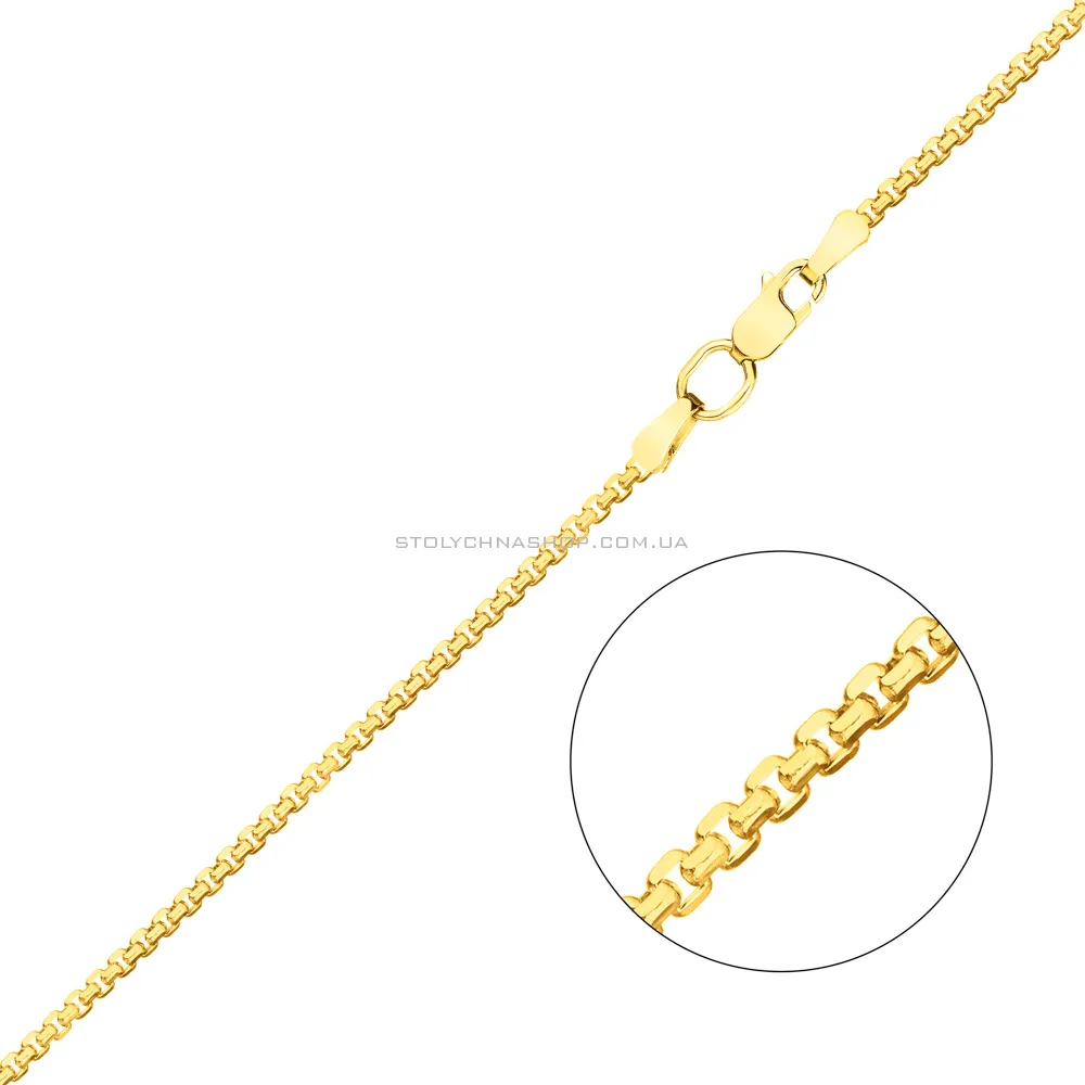 Золотая цепочка в плетении Якорное квадратное (арт. 306202жс) - цена