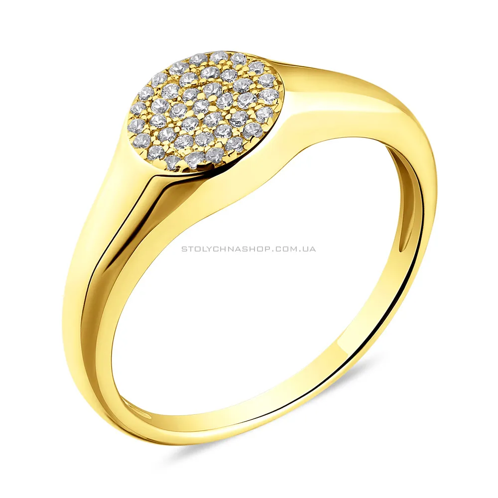 Серебряное кольцо с фианитами (арт. 7501/6706ж) - цена