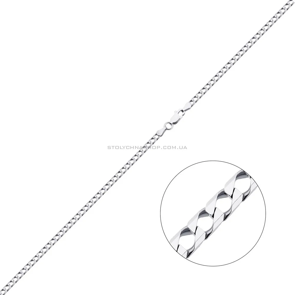 Ланцюжок зі срібла в Панцирному плетінні  (арт. 03020311)