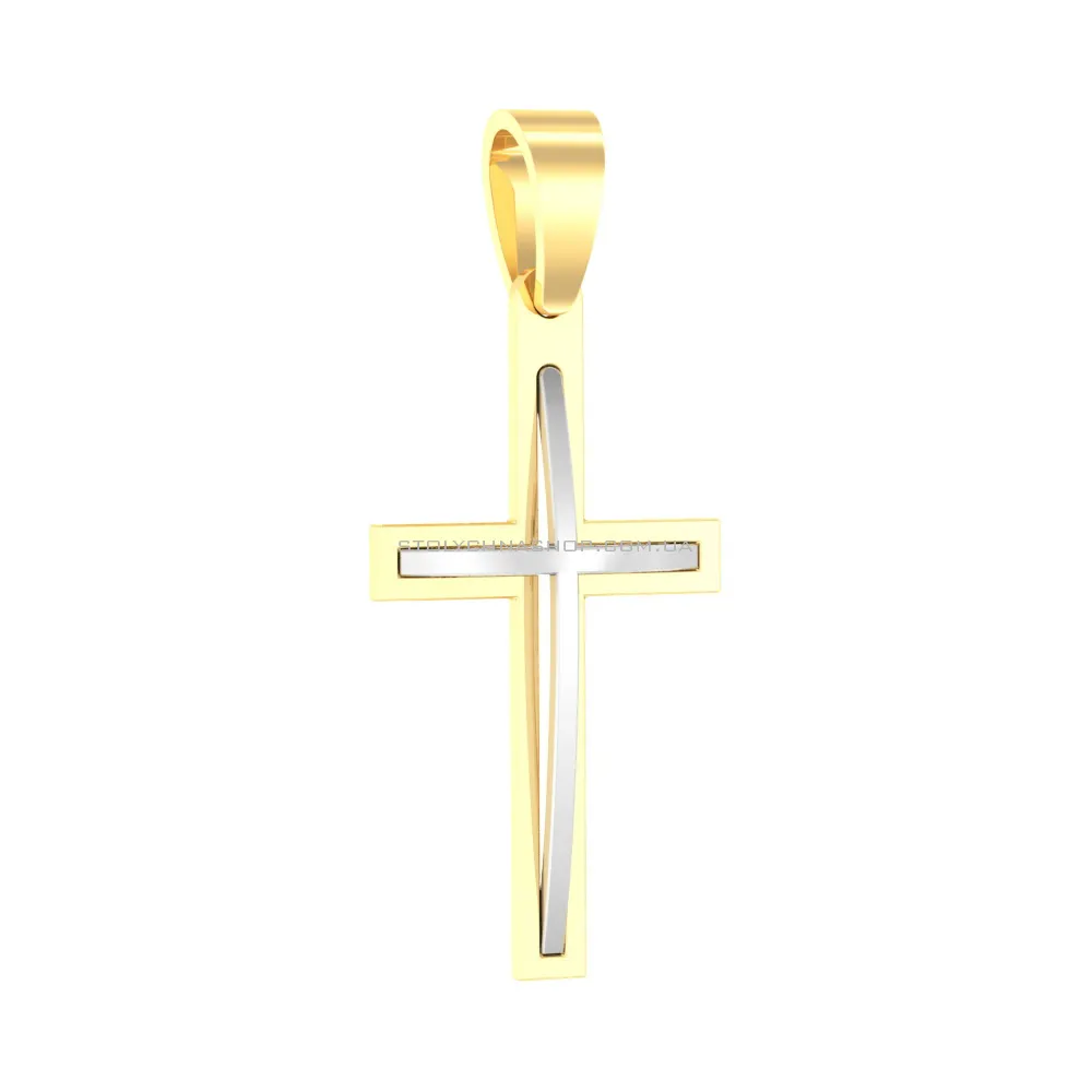 Золота підвіска-хрестик (арт. 440562ж)