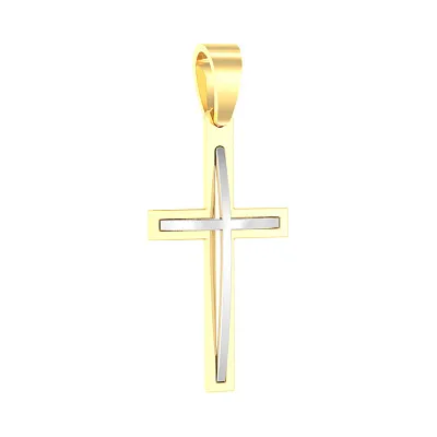 Золота підвіска-хрестик (арт. 440562ж)