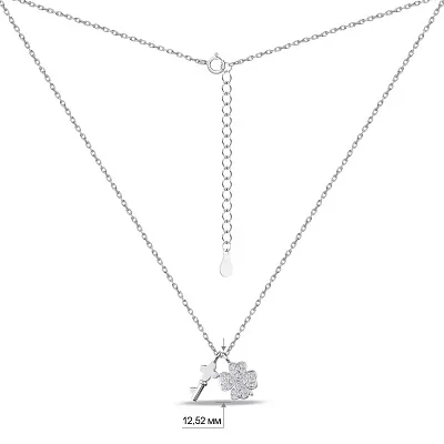 Колье из серебра с фианитами (арт. 7507/1100)