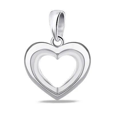 Срібна підвіска «Серце» (арт. 7503/2476)