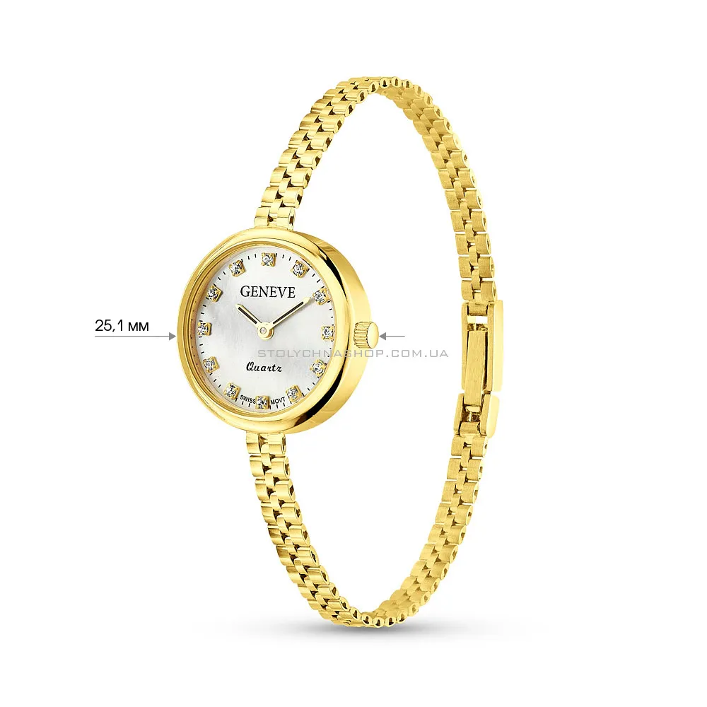Золотий годинник з фіанітами (арт. 260160ж) - 6 - цена