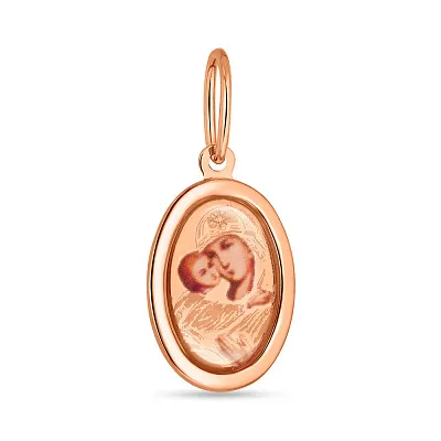Золота ладанка "Божа Матір з немовлям"  (арт. 404405В)