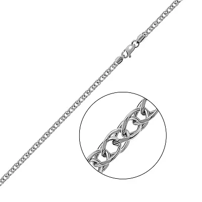 Ланцюжок з білого золота плетіння Колосок  (арт. ц3012904б)