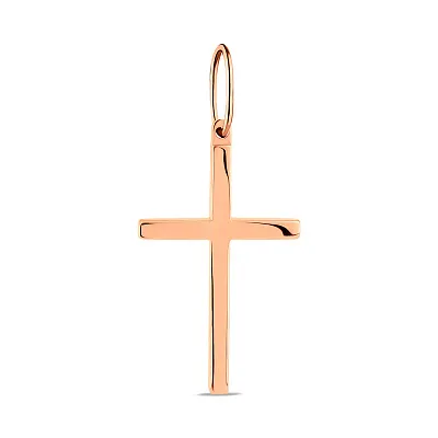 Золотой кулон Крестик без камней (арт. 440848)