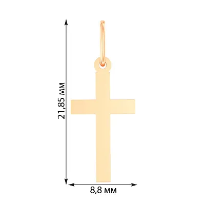 Хрестик з червоного золота (арт. 440407/17)