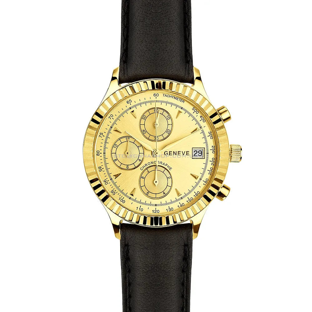 Золотые кварцевые часы (арт. 260184ж)