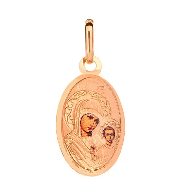Золота ладанка іконка Божа Матір «Казанська» (арт. 422108К)