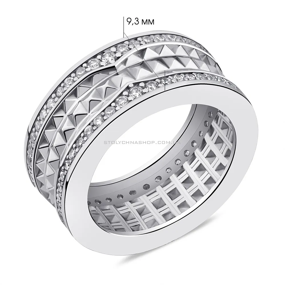 Серебряное кольцо с фианитами (арт. 7501/6576) - 2 - цена