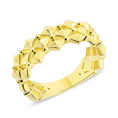 Серебряное кольцо с желтым родированием  (арт. 7501/5804ж)