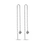 Сережки-протяжки зі срібла з фіанітами (арт. 7502/9275)