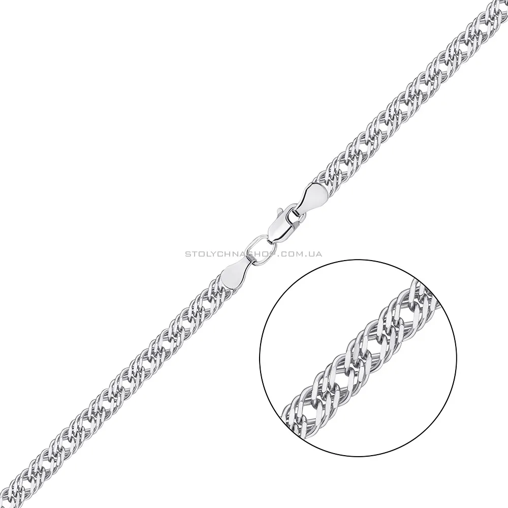 Ланцюжок зі срібла плетіння Ромб потрійний (арт. 7508/3-0316.40.2) - цена