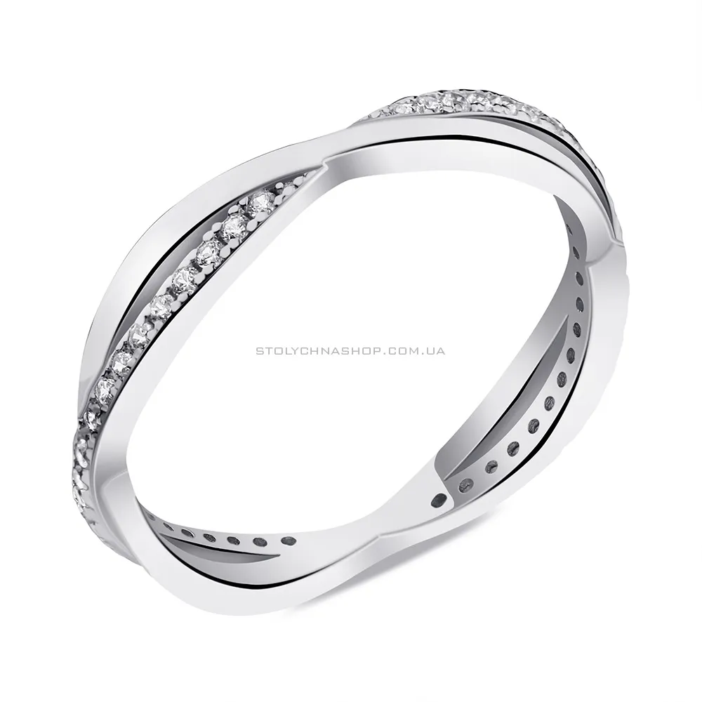 Серебряное кольцо с фианитами (арт. 7501/4552)