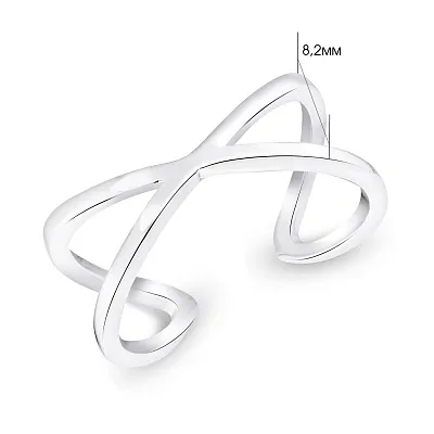 Незамкнутое кольцо из серебра Trendy Style (арт. 7501/5567)