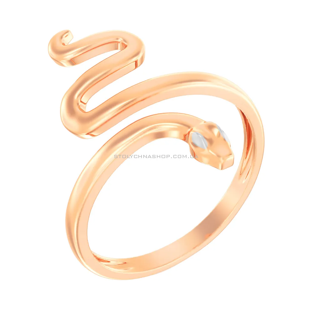 Золотое кольцо  «Змея» (арт. 141127) - цена