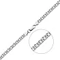 Ланцюжок срібний в плетінні Подвійний Ромб (арт. 0303104)