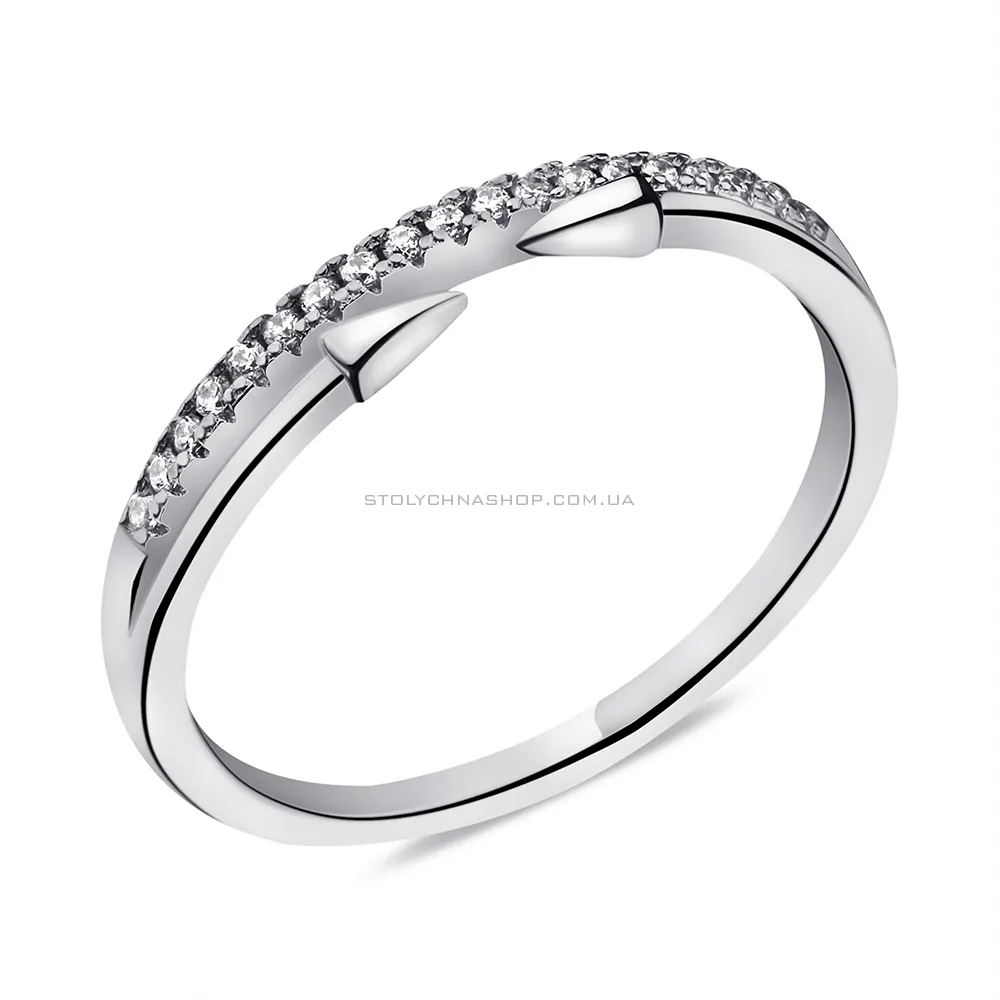 Серебряное кольцо с фианитами (арт. 7501/6762) - цена