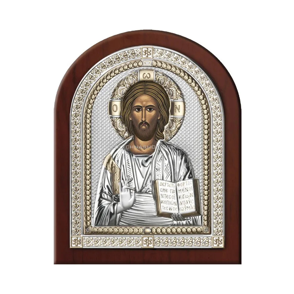 Икона серебряная "Спаситель" (225х175 мм) (арт. 85100 4LORO)