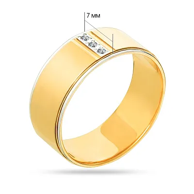 Обручальное кольцо с бриллиантами (арт. К239189ж)